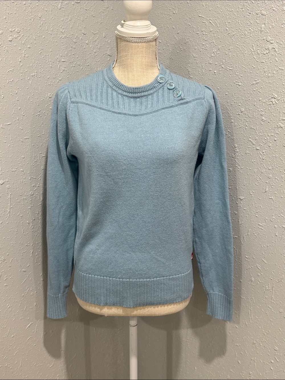 The North Face Wool Blend‎ Sweater Women Sky Blue Size Medium